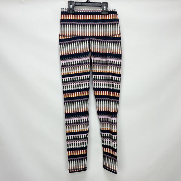 prAna Womens Kimble 7/8 Athletic Leggings XS Green Blue Multi Print Tivoli NWT - Picture 4 of 11